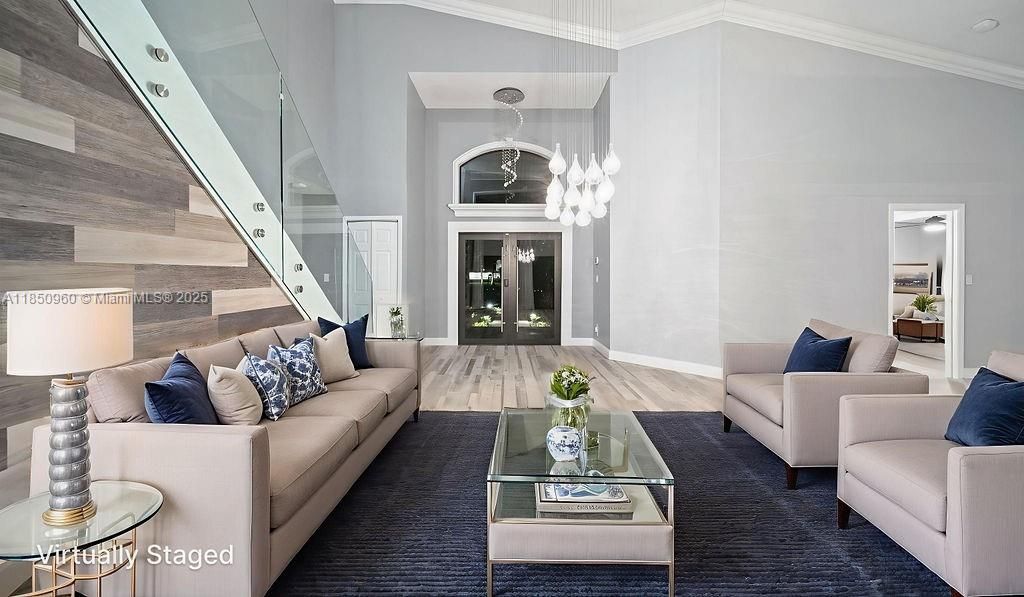Interior, Living room, Pendant Lights, Wood Texture Flooring