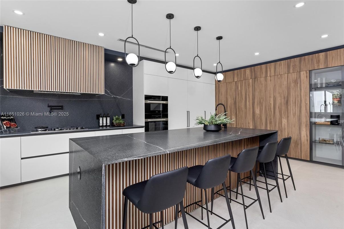 Interior, Kitchen, Pendant Lights, Recessed Lighting, Stainless Steel Appliances