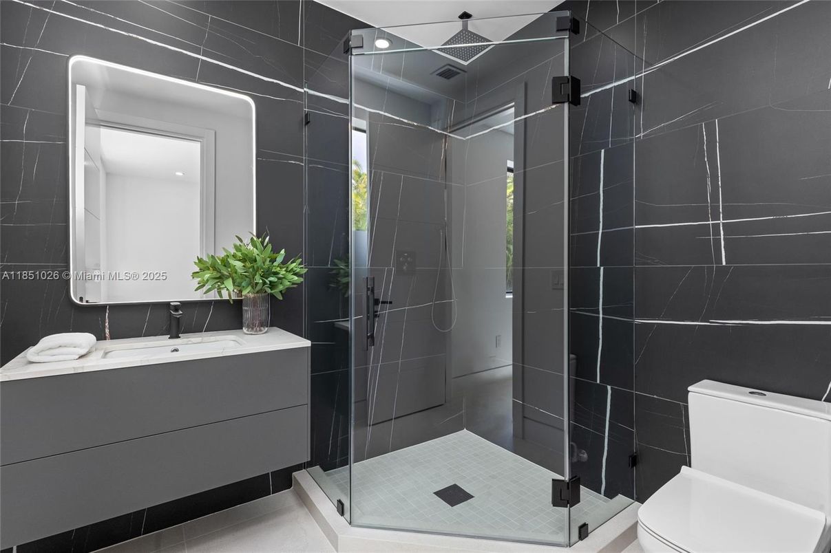 Bathroom, Glass Shower, Interior