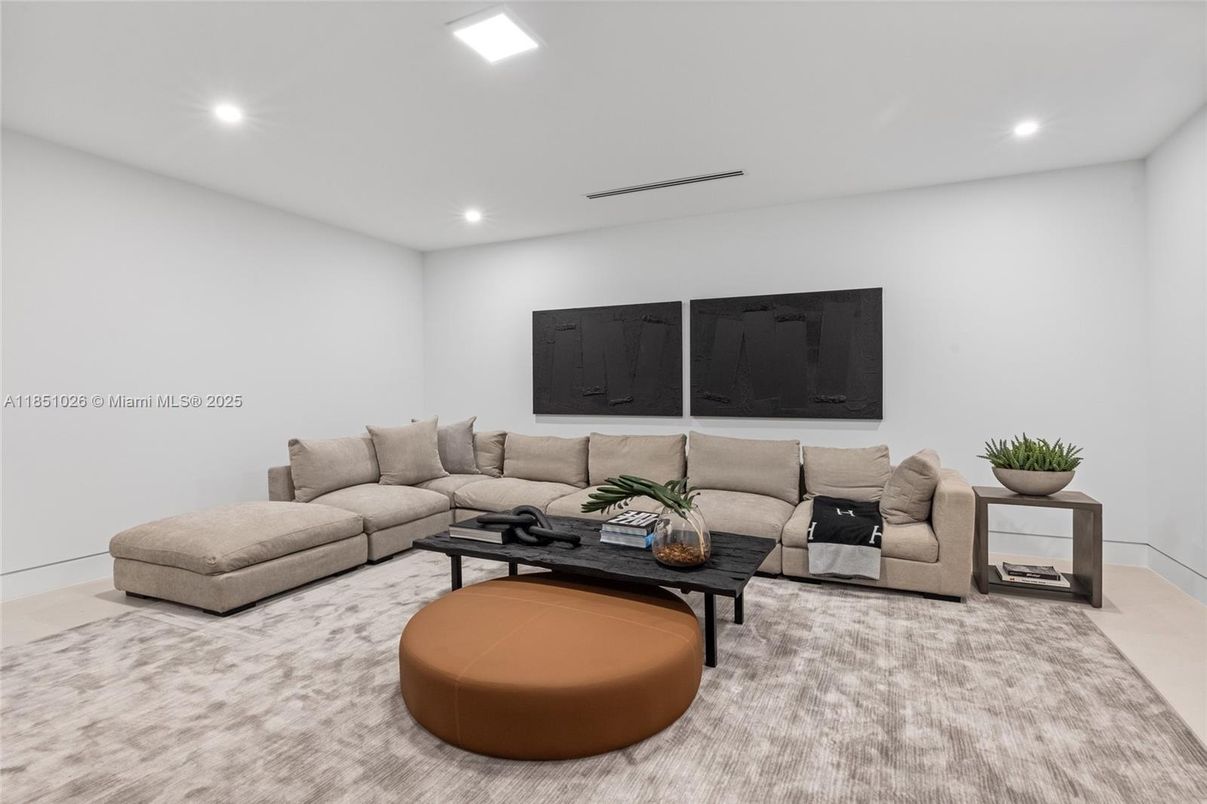 Interior, Living room, Recessed Lighting