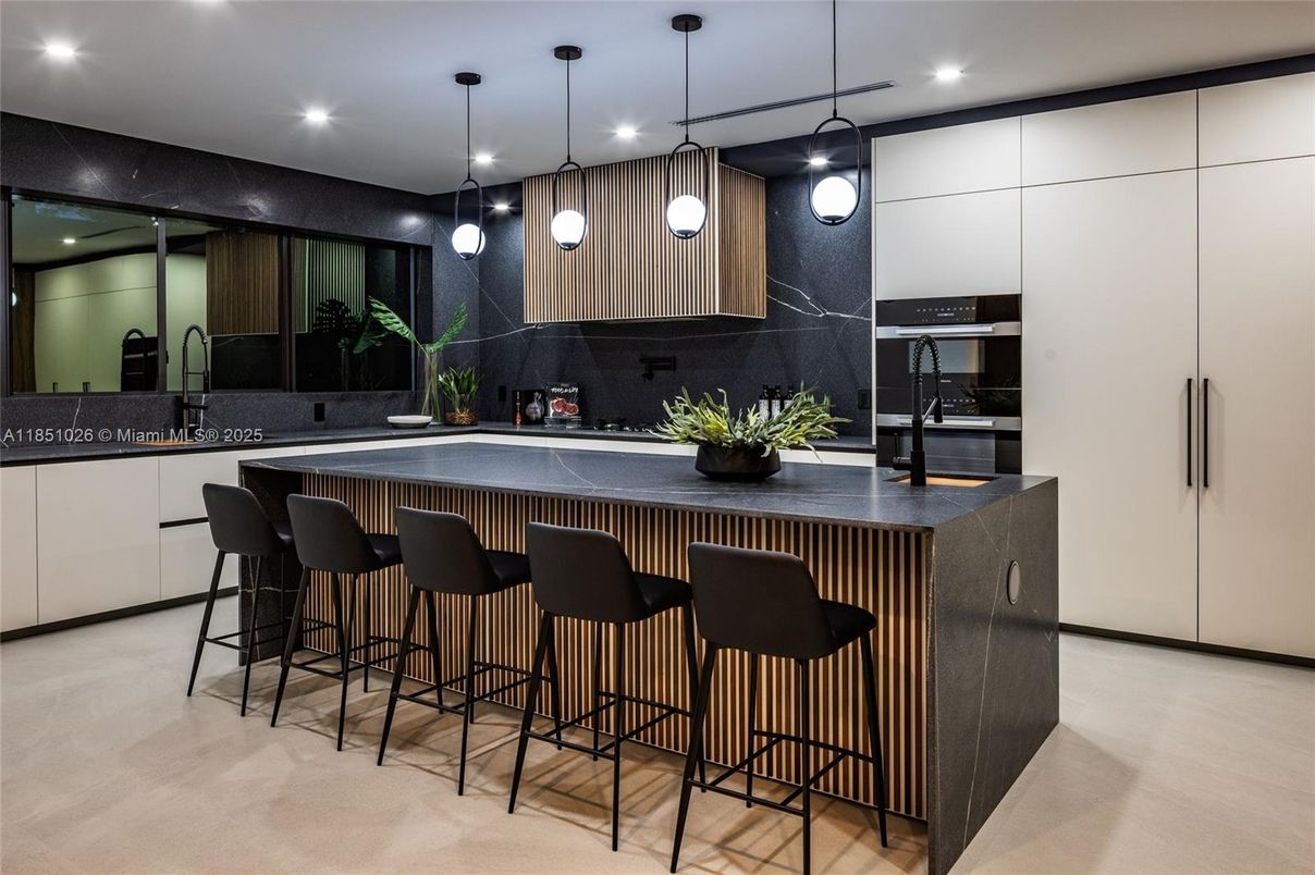 Interior, Kitchen, Pendant Lights, Recessed Lighting, Stainless Steel Appliances