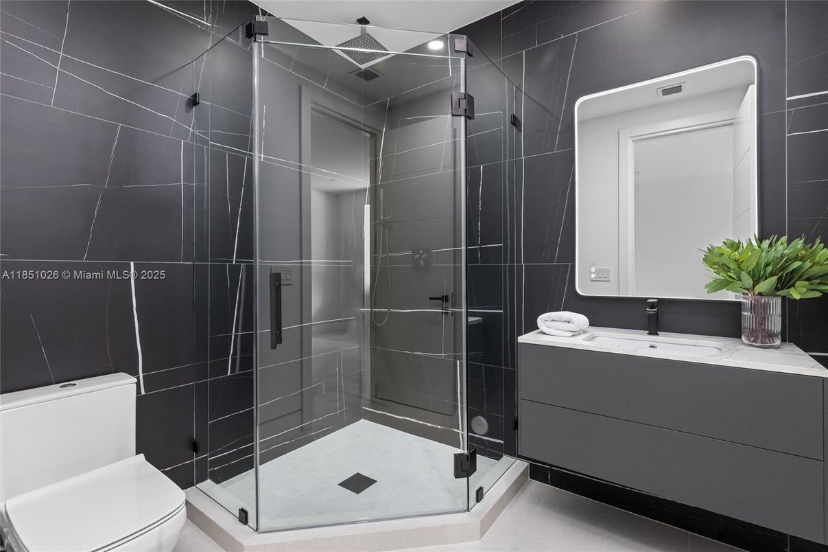 Bathroom, Glass Shower, Interior