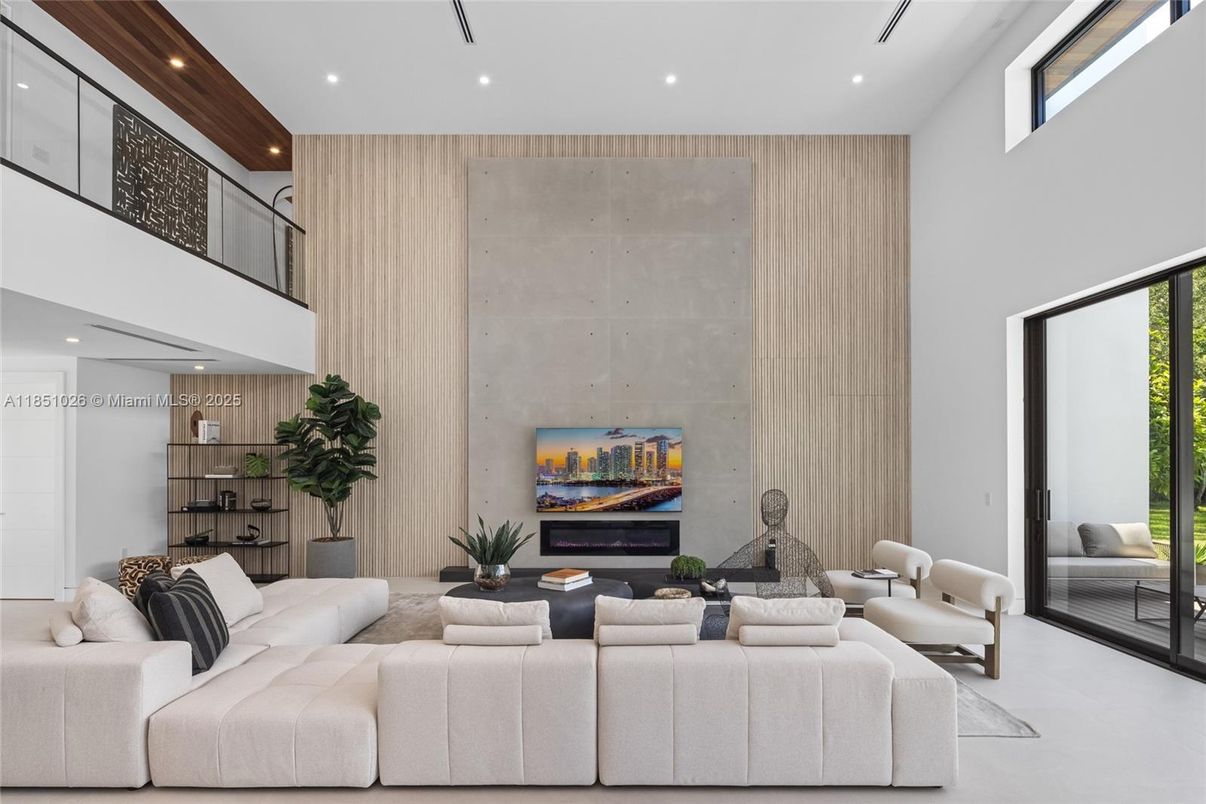 Interior, Living room, Recessed Lighting
