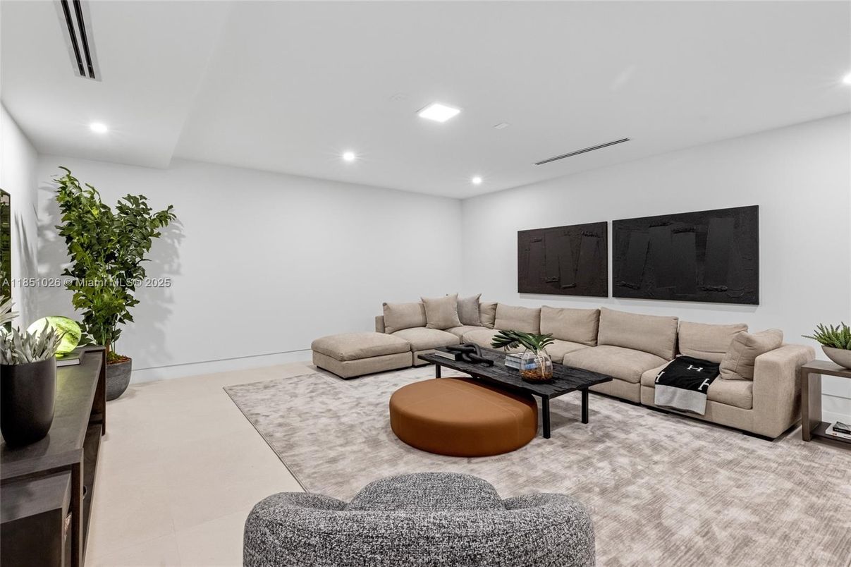Interior, Living room, Recessed Lighting