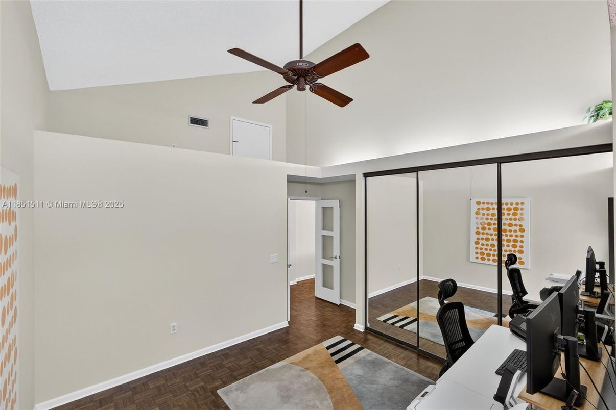 Home Office, Interior, Wood Texture Flooring