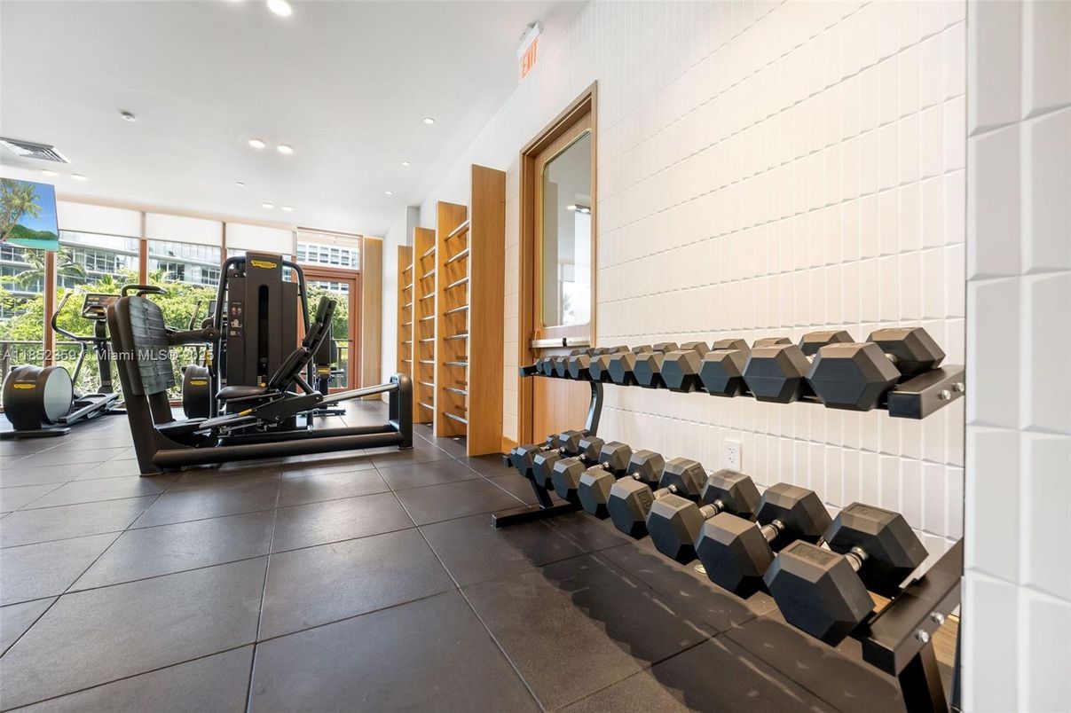 Fitness Equipment, Gym, Interior, Recessed Lighting