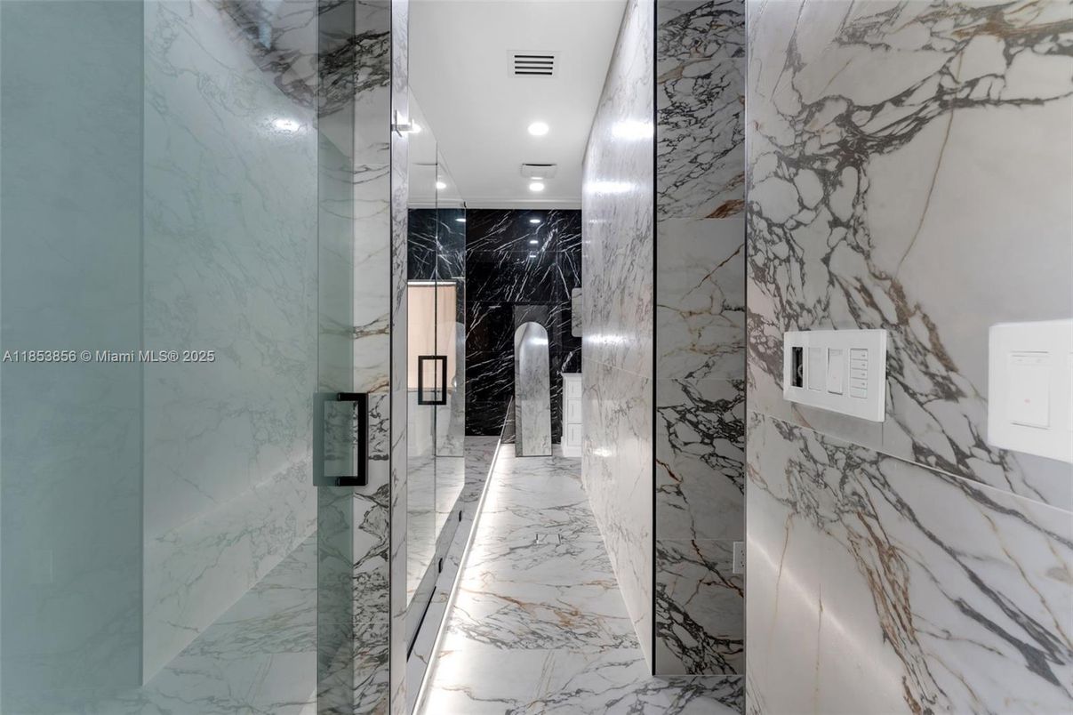 Interior, Marble, Marble Walls, Recessed Lighting