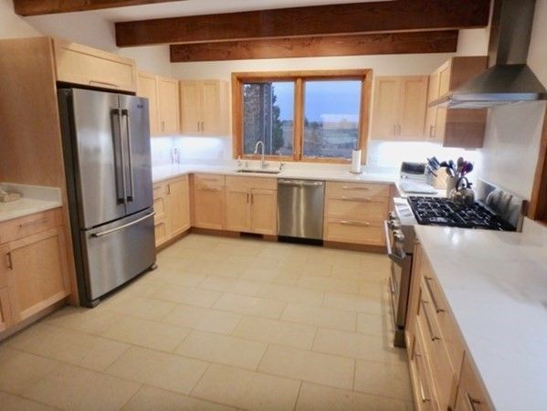 Interior, Kitchen, Stainless Steel Appliances, Wooden Beams