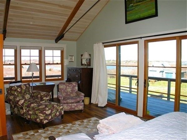 Bedroom, Interior, Water, Wooden Beams, Wooden Ceilings, Wood Texture Flooring