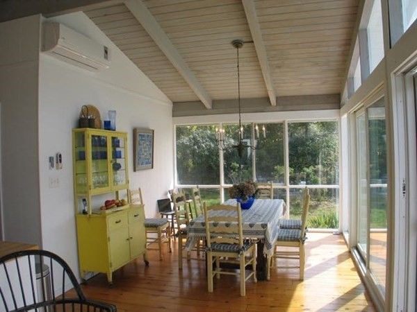 Dining room, Interior, Pendant Lights, Wooden Ceilings, Wood Texture Flooring