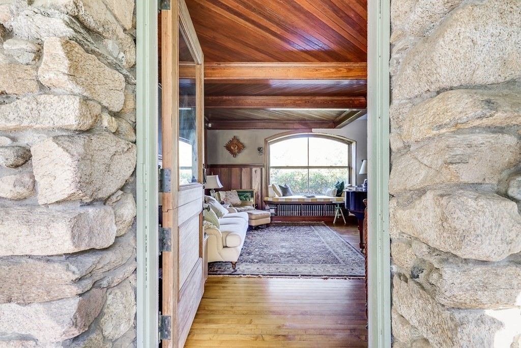 Interior, Living room, Stone Walls, Wooden Beams, Wooden Ceilings, Wood Texture Flooring