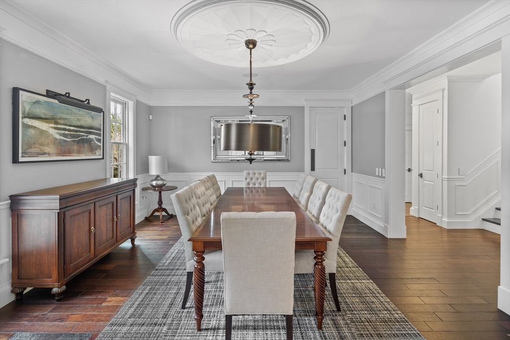 Dining room, Interior, Wood Texture Flooring