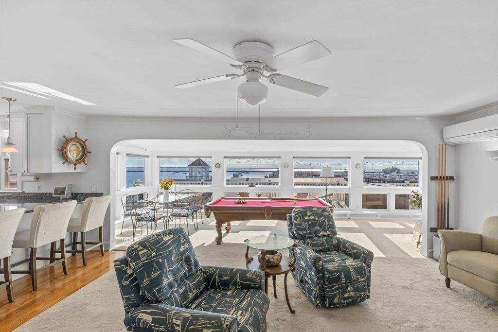 Billiard Table, Dining room, Game Room, Interior, Pendant Lights, Wood Texture Flooring