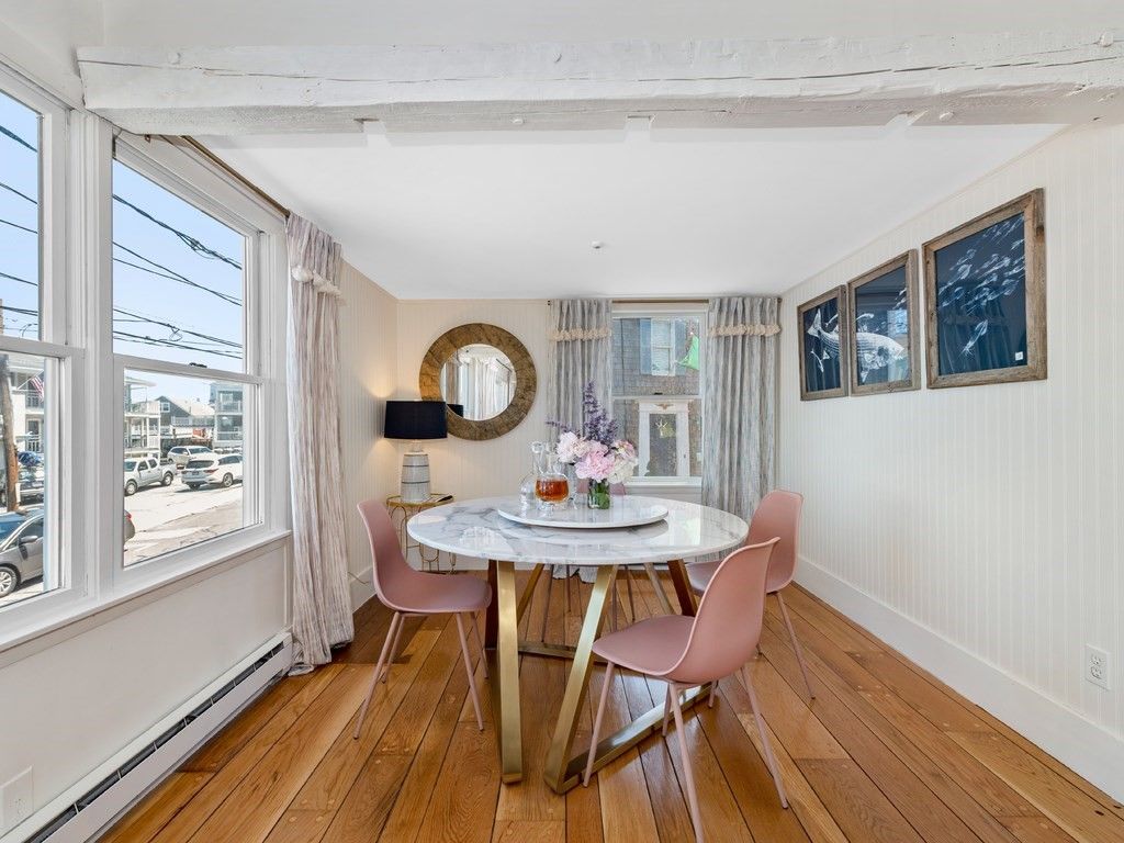 Dining room, Interior, Wood Texture Flooring