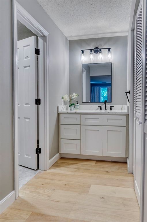 Bathroom, Dual Sink Vanities, Interior, Wood Texture Flooring