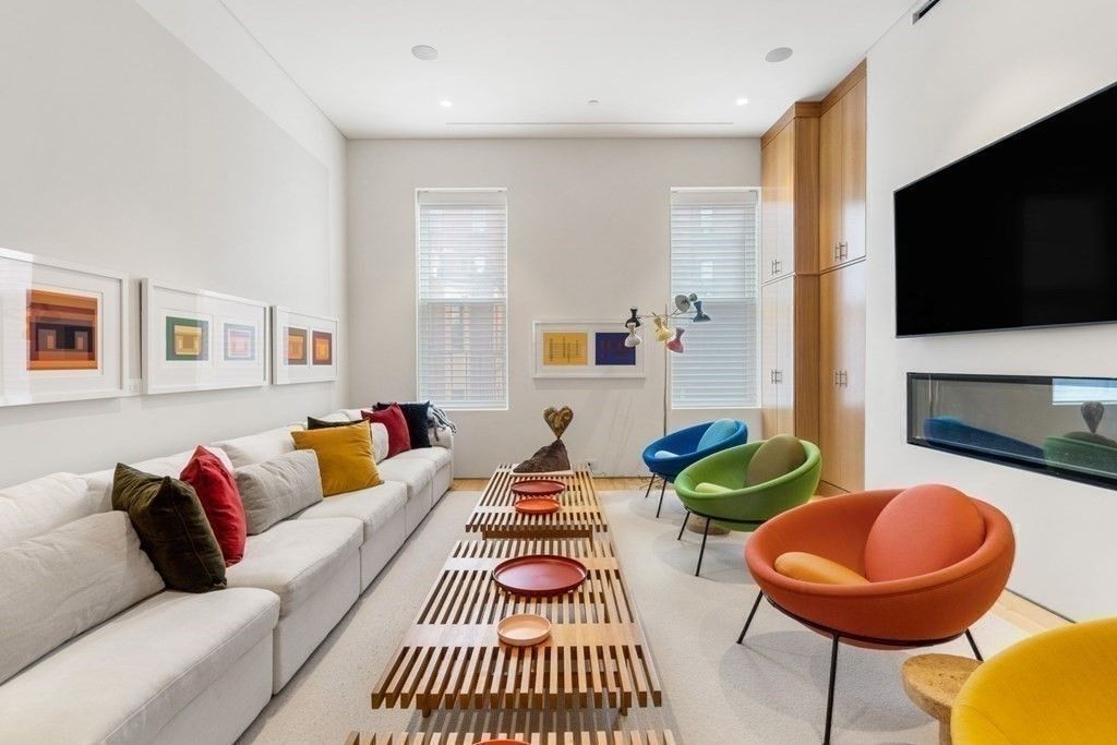 Fireplace, Interior, Living room, Recessed Lighting