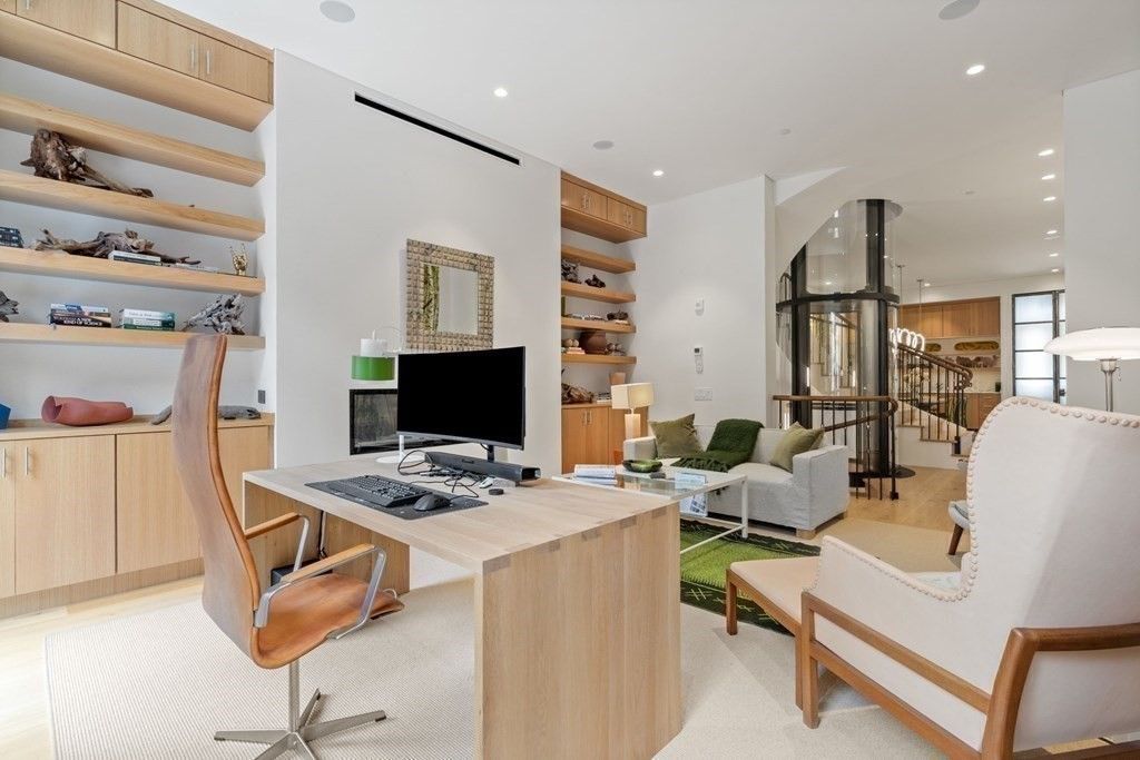 Home Office, Interior, Living room, Recessed Lighting