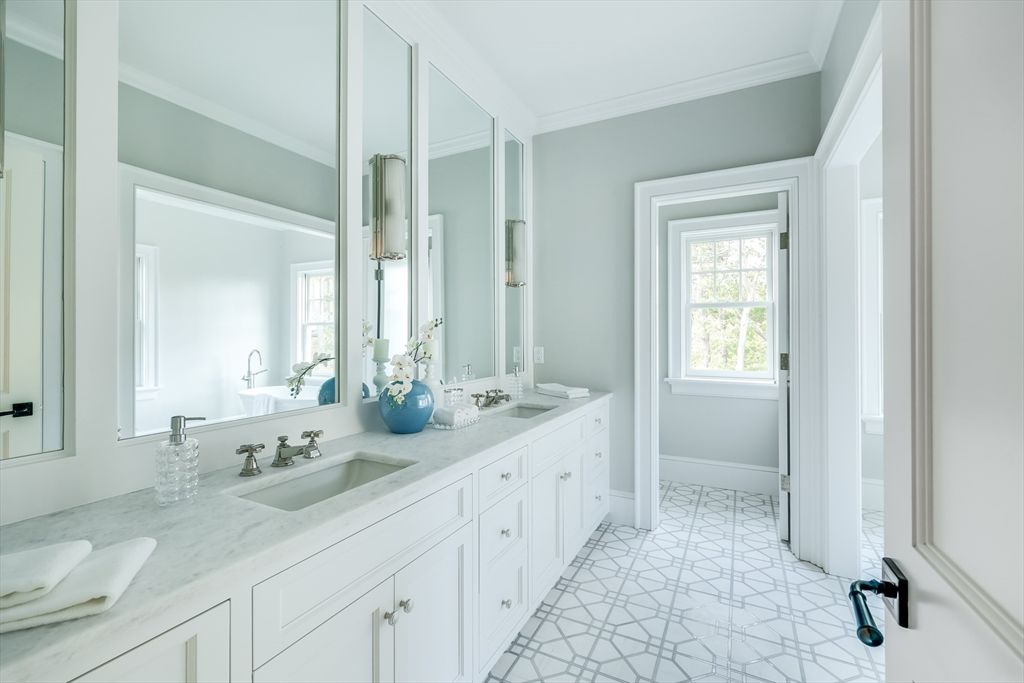 Bathroom, Dual Sink Vanities, Interior, Marble
