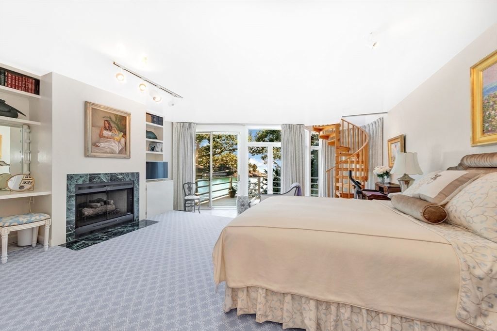 Bedroom, Fireplace, Interior, Water