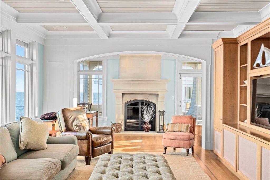 Fireplace, Interior, Living room, Water, Wood Texture Flooring