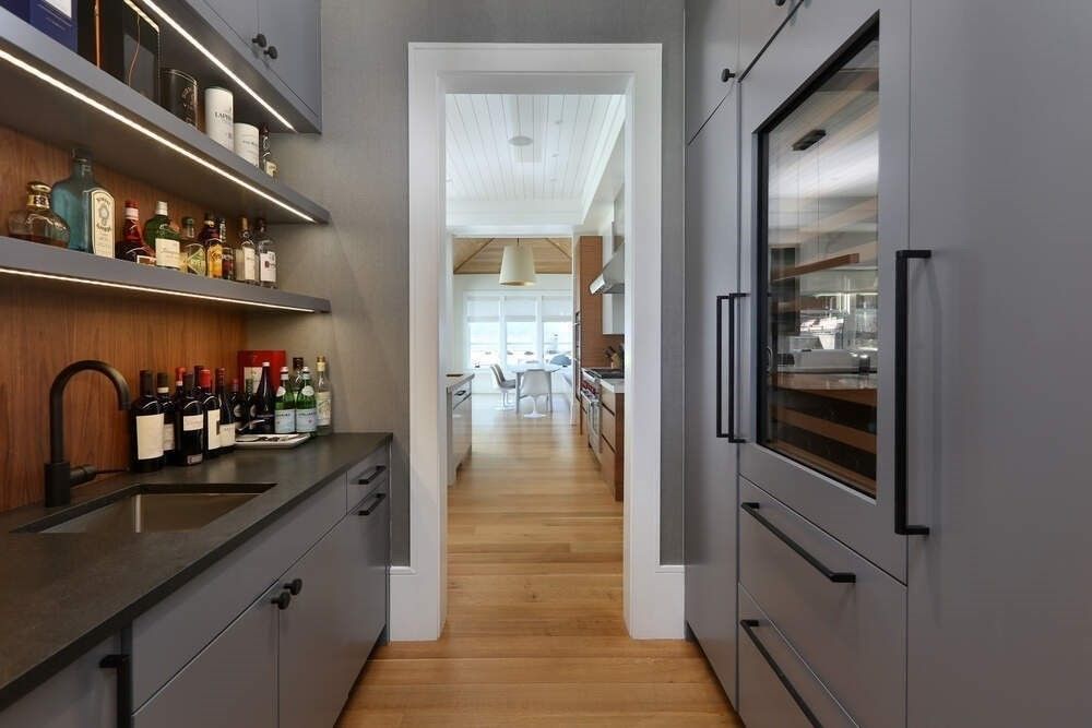 Interior, Kitchen, Wood Texture Flooring