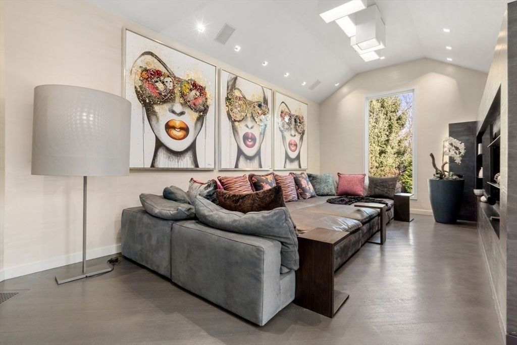 Interior, Living room, Recessed Lighting