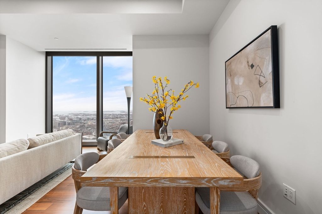 Dining room, Interior, Wood Texture Flooring