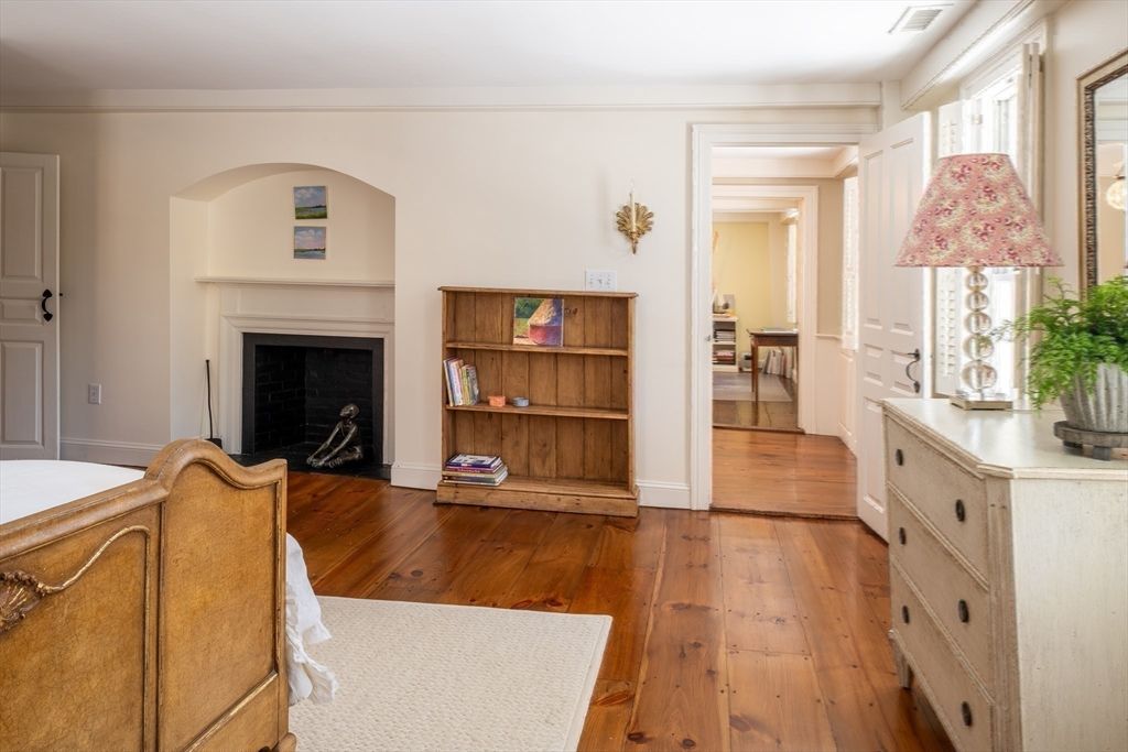 Fireplace, Interior, Wood Texture Flooring