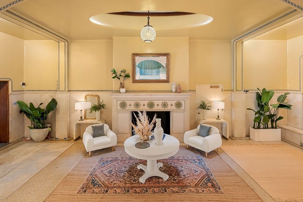Fireplace, Interior, Pendant Lights