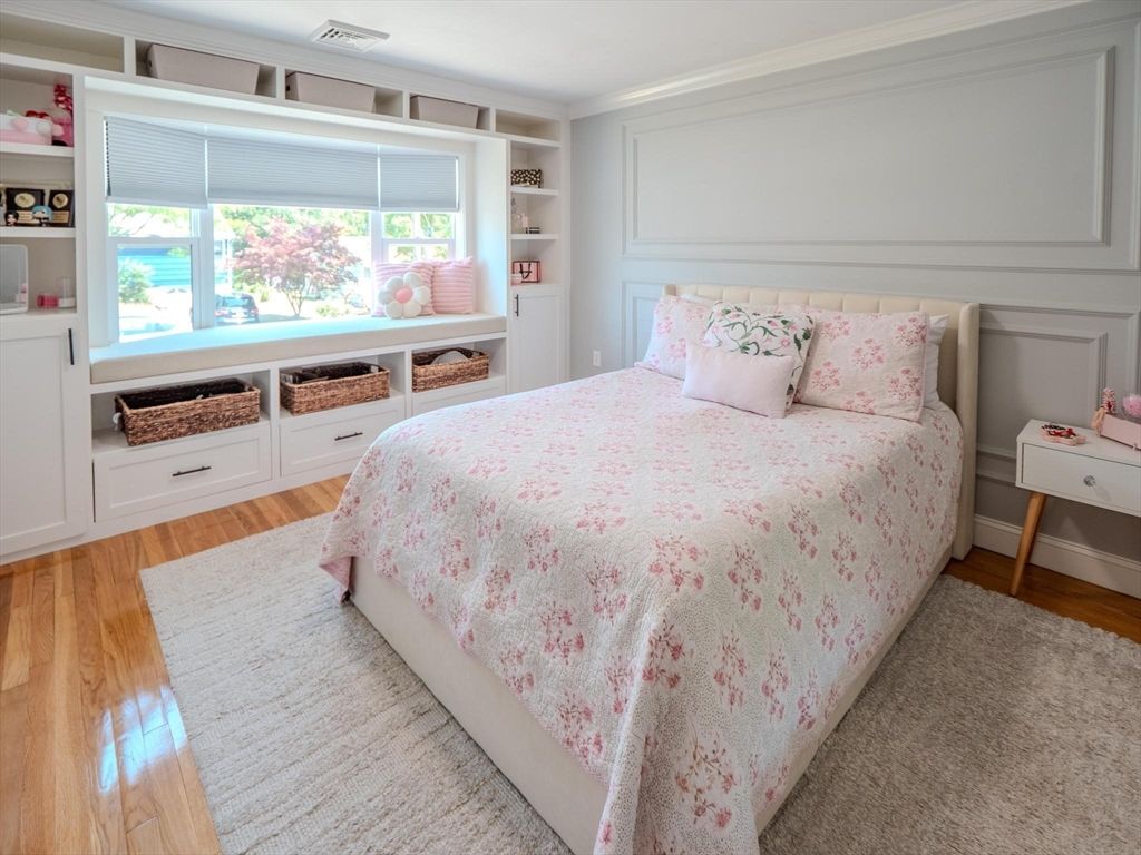 Bedroom, Interior, Wood Texture Flooring
