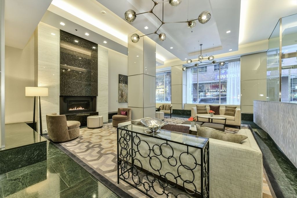 Fireplace, Interior, Living room, Pendant Lights, Recessed Lighting
