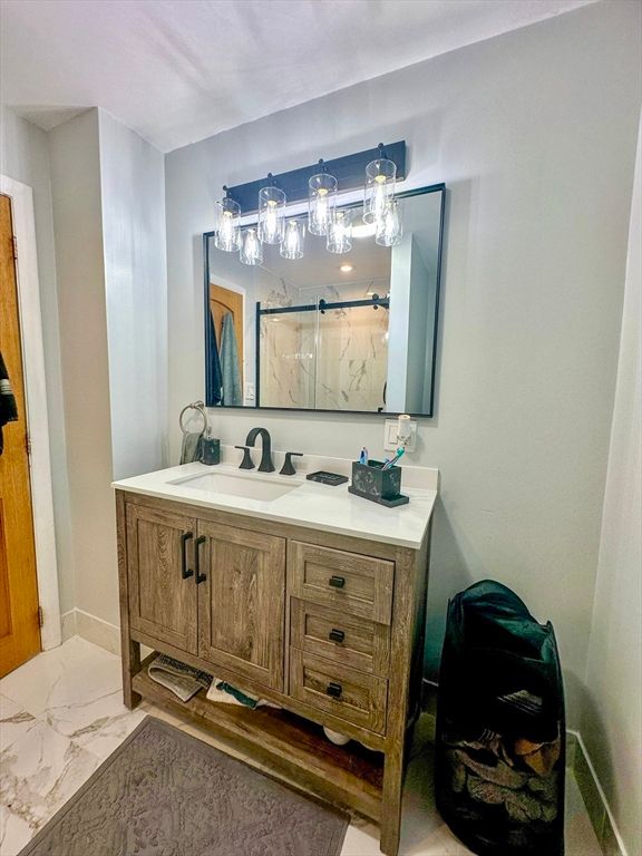 Bathroom, Dual Sink Vanities, Interior, Marble