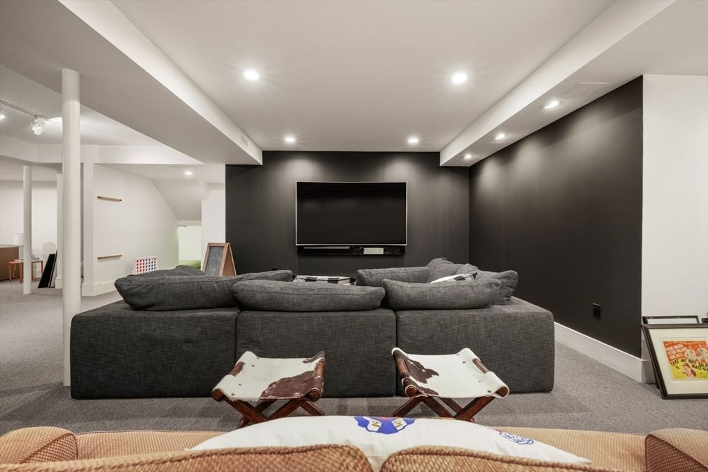 Interior, Living room, Recessed Lighting