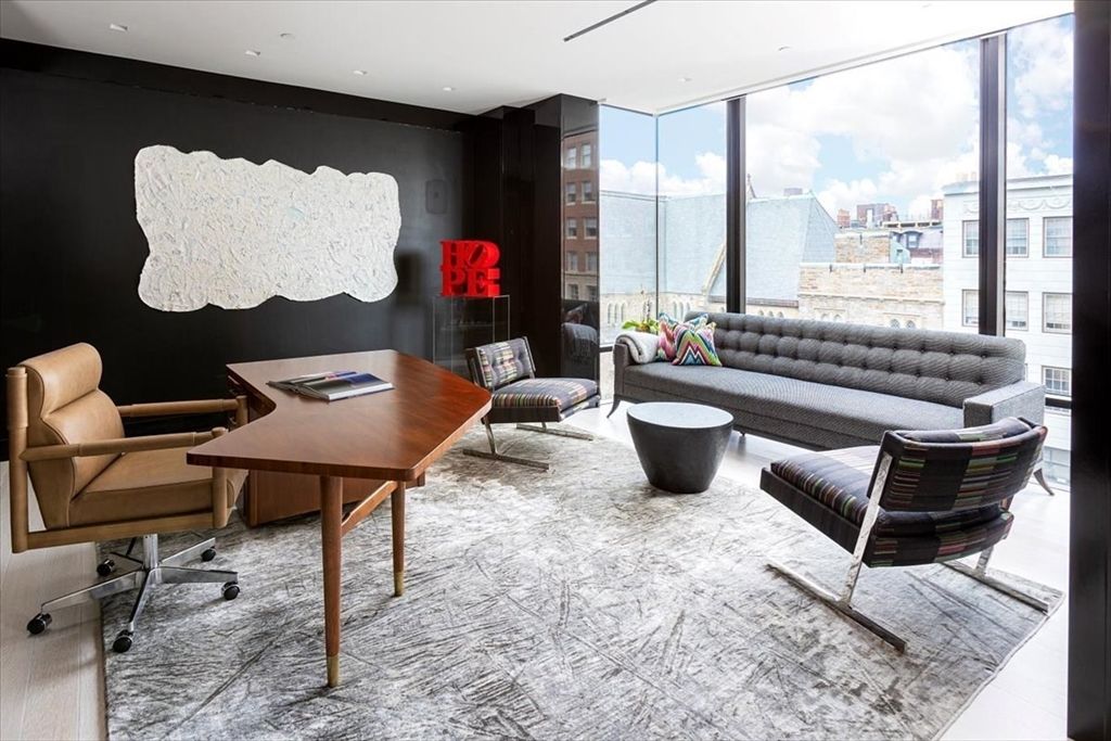 Home Office, Interior, Living room, Recessed Lighting