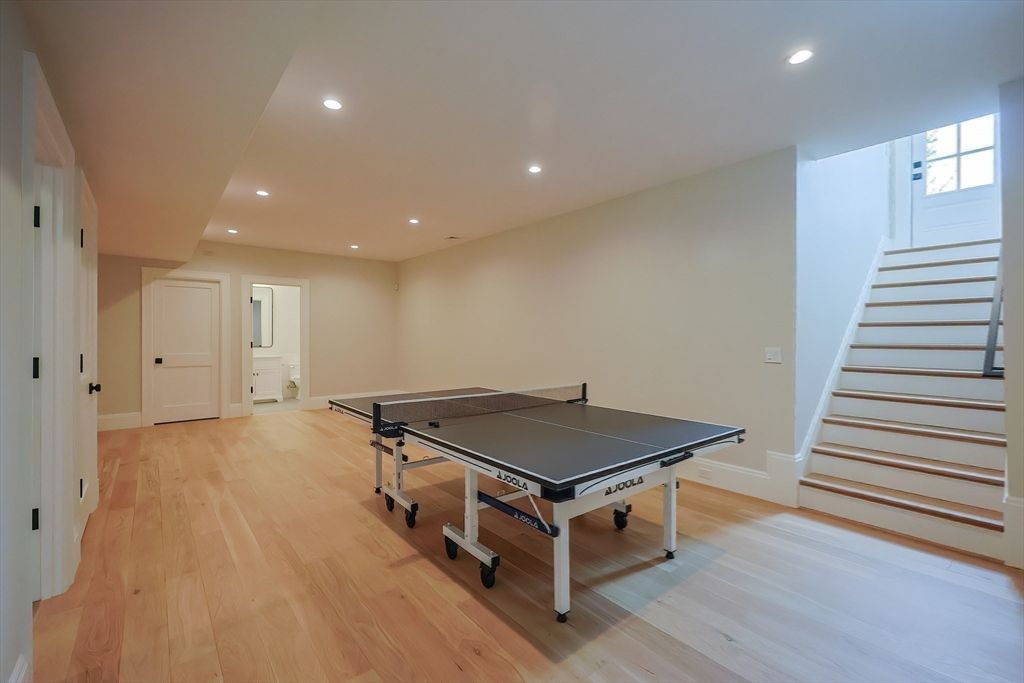 Game Room, Interior, Recessed Lighting, Wood Texture Flooring