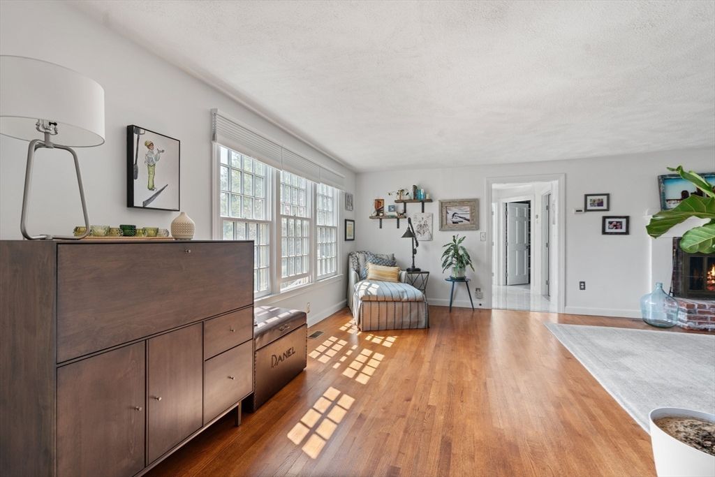 Fireplace, Interior, Wood Texture Flooring