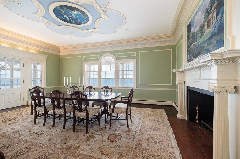 Dining room, Fireplace, Interior