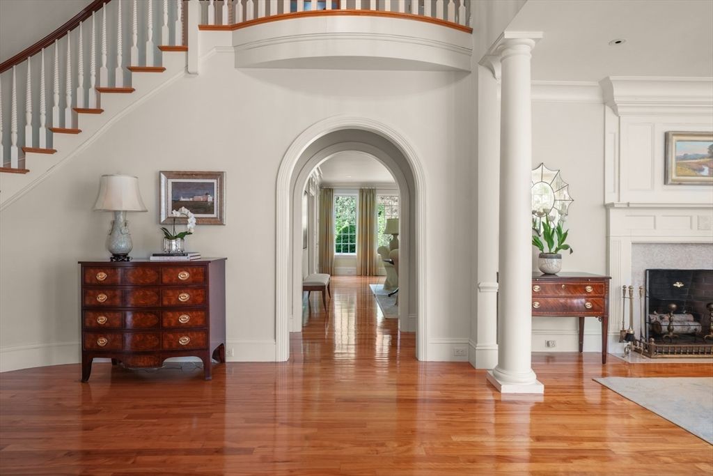 Fireplace, Interior, Wood Texture Flooring