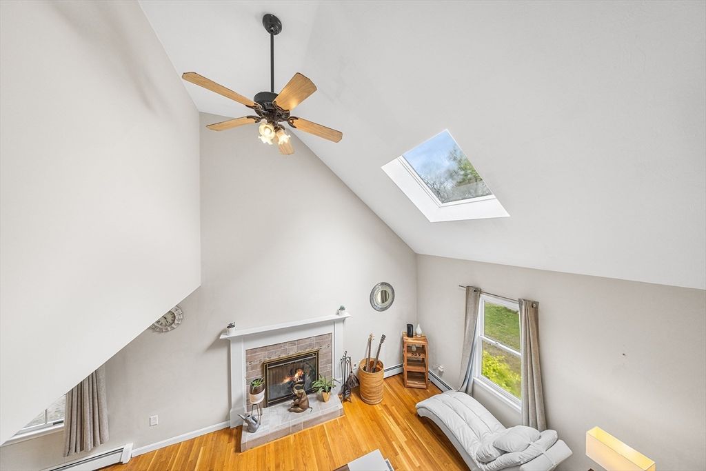 Fireplace, Interior, Wood Texture Flooring