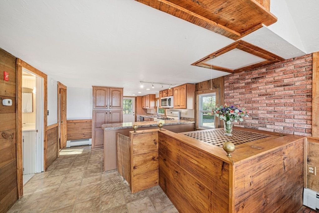 Interior, Kitchen, Stone Walls