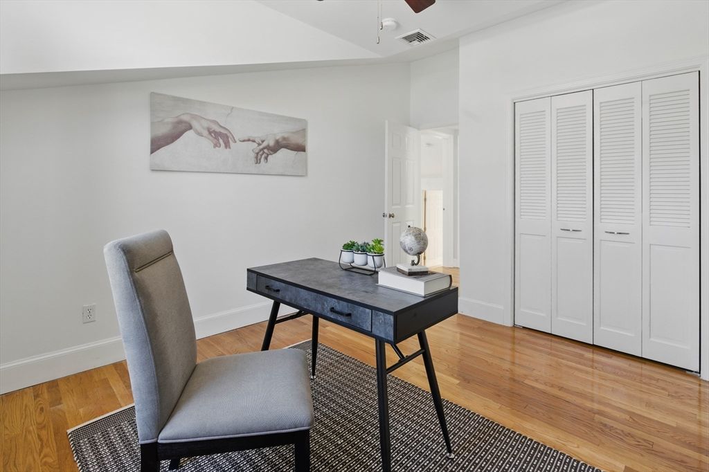 Home Office, Interior, Wood Texture Flooring