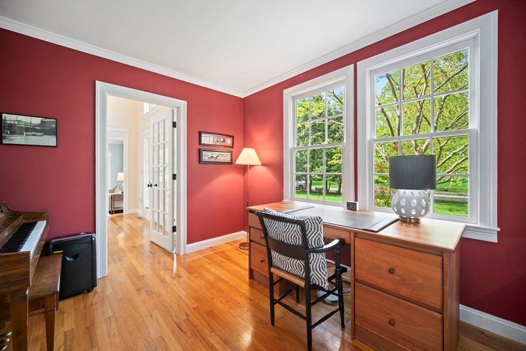 Home Office, Interior, Piano, Wood Texture Flooring