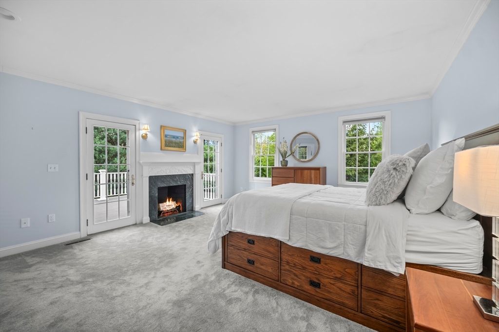 Bedroom, Fireplace, Interior
