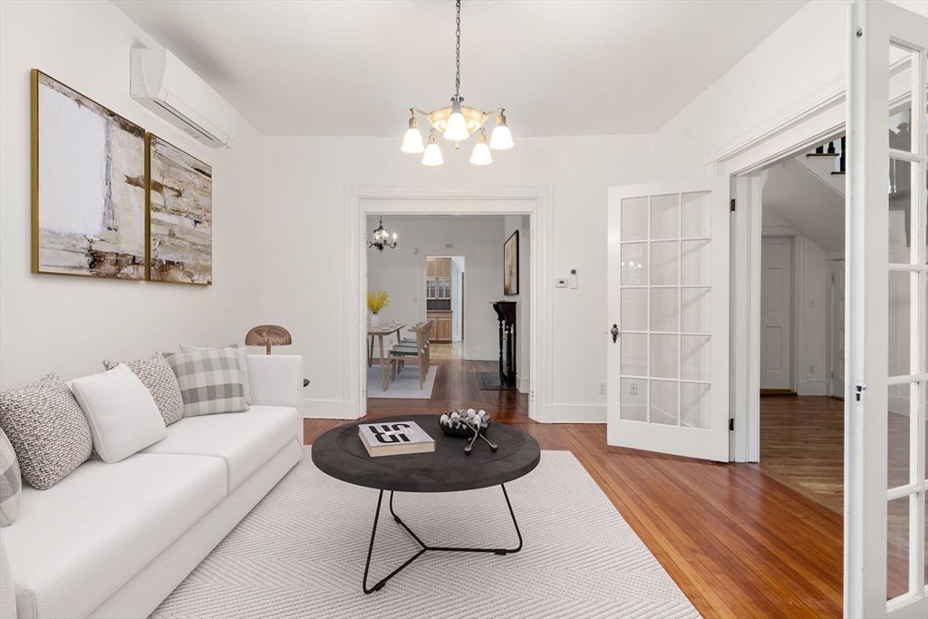 Chandelier, Interior, Living room, Pendant Lights, Wood Texture Flooring