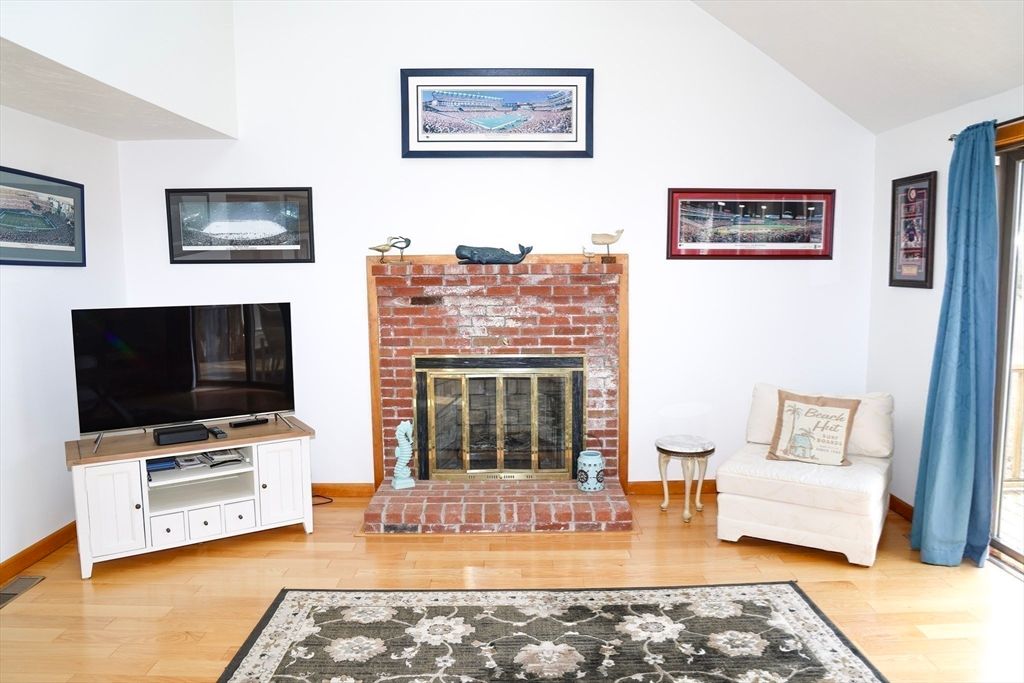 Fireplace, Interior, Wood Texture Flooring