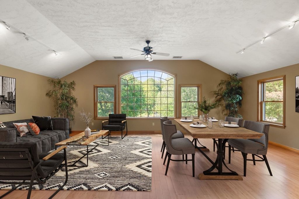 Dining room, Interior, Wood Texture Flooring