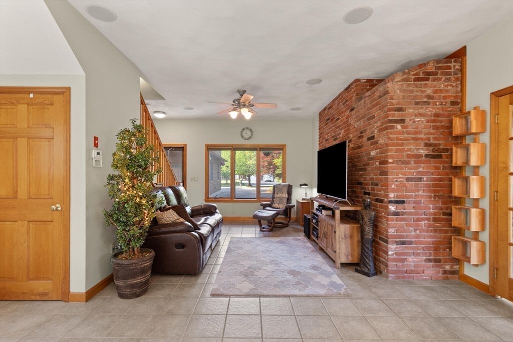 Interior, Living room, Stone Walls