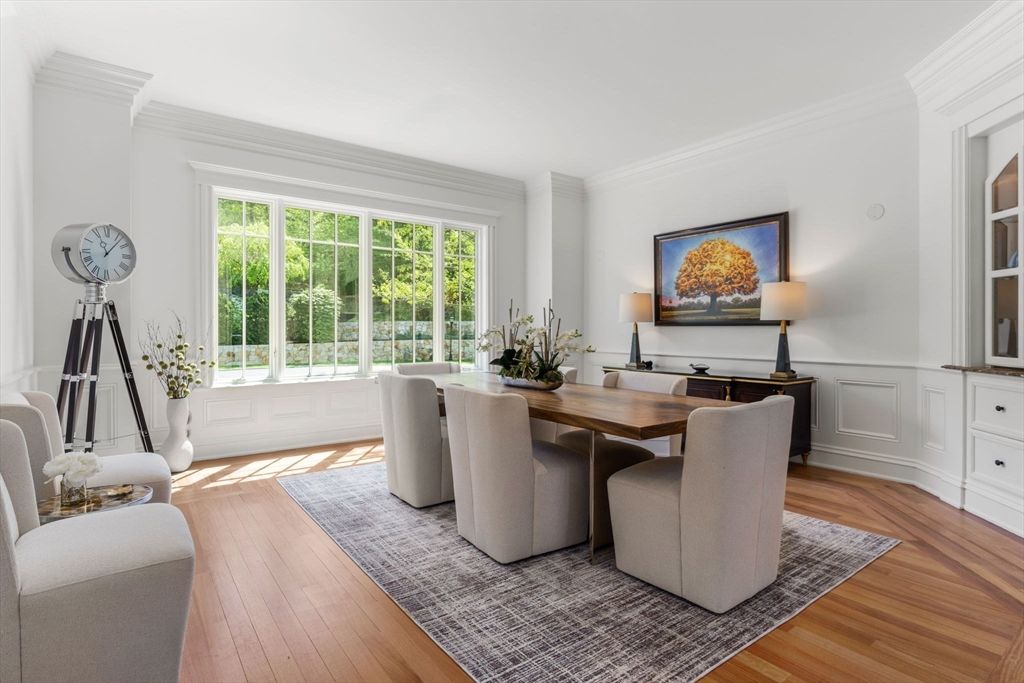 Dining room, Interior, Wood Texture Flooring
