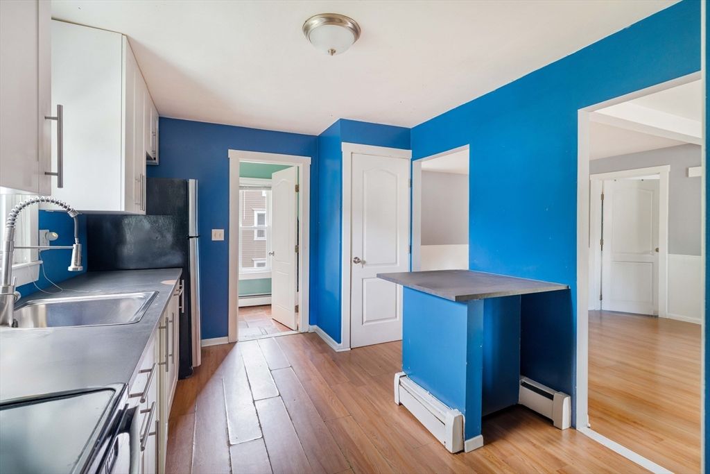 Interior, Kitchen, Wood Texture Flooring