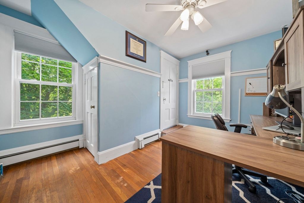 Home Office, Interior, Wood Texture Flooring